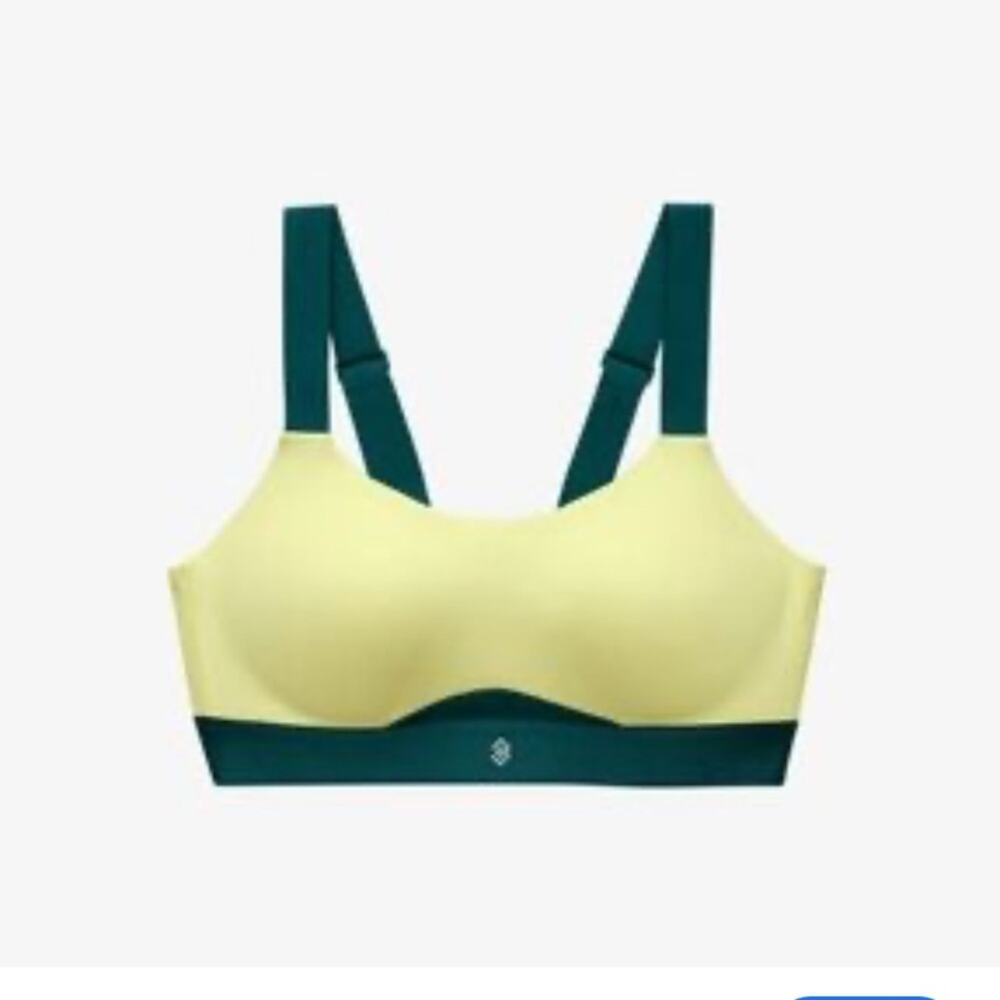 ThirdLove Yellow and Green Sports Bra Seamless Design sz 42B
